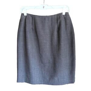 Vintage Harve Benard by Benard Holtzman Skirt Size 6 Brown/Grey Mini Career